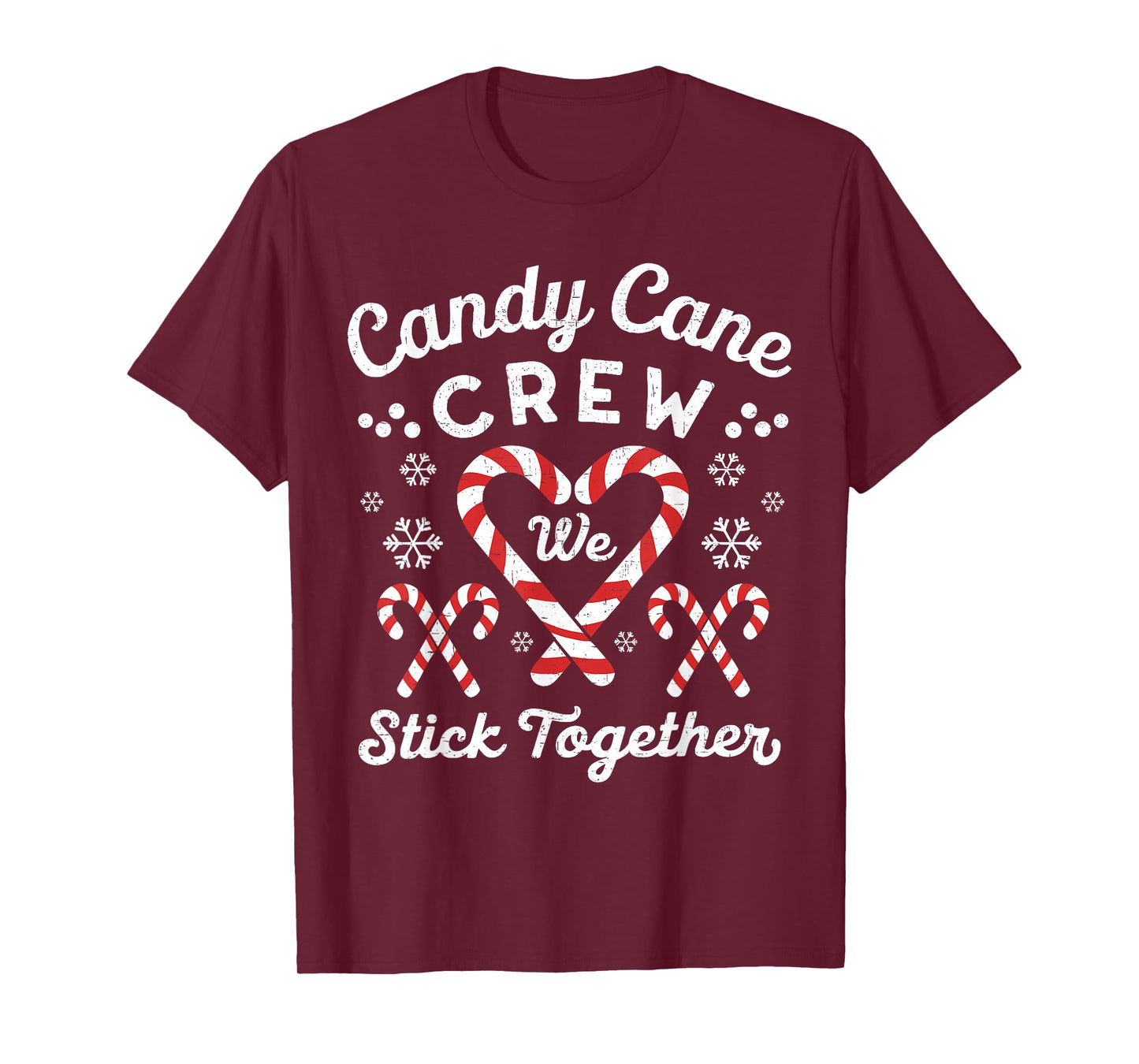Christmas Candy Cane Heart Holiday Family Matching Pajama PJ T-Shirt