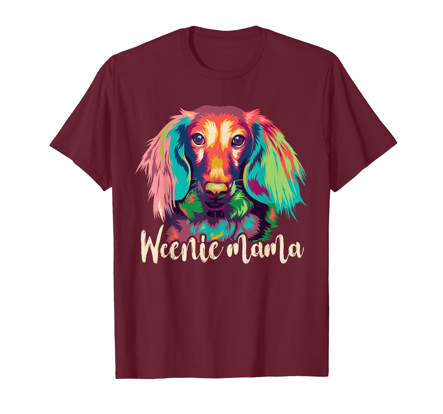 Dachshund-Shirt Women Weenie Mama Weiner Dog Mom T-Shirt