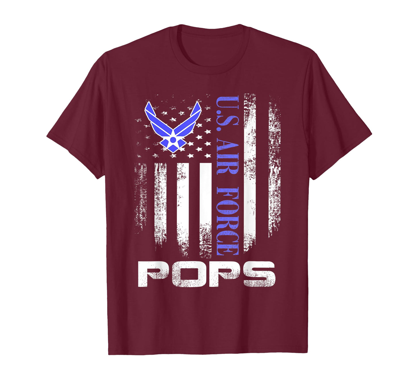 Vintage U.S. Air Force Pops With American Flag Women Kids Men T-Shirt
