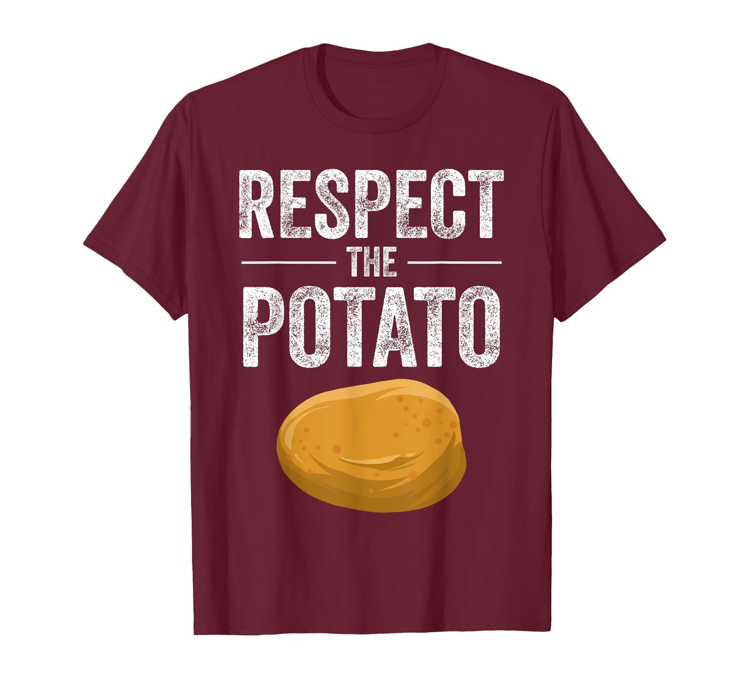 Funny Respect The Potato Gift Men Cute Root Vegetable Lovers T-Shirt