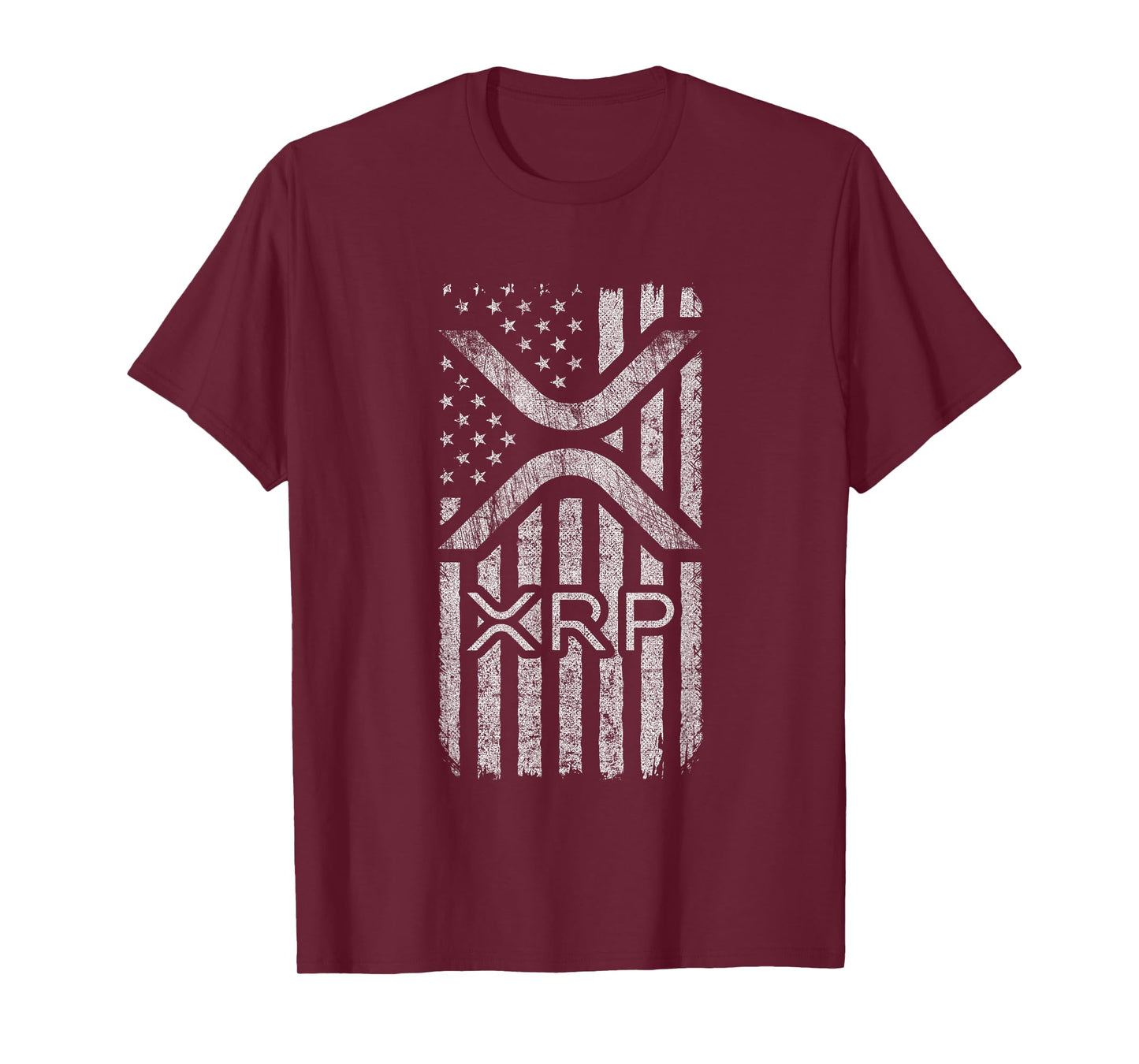 XRP - American Flag XRP Logo Graphic - XRP Crypto T-Shirt