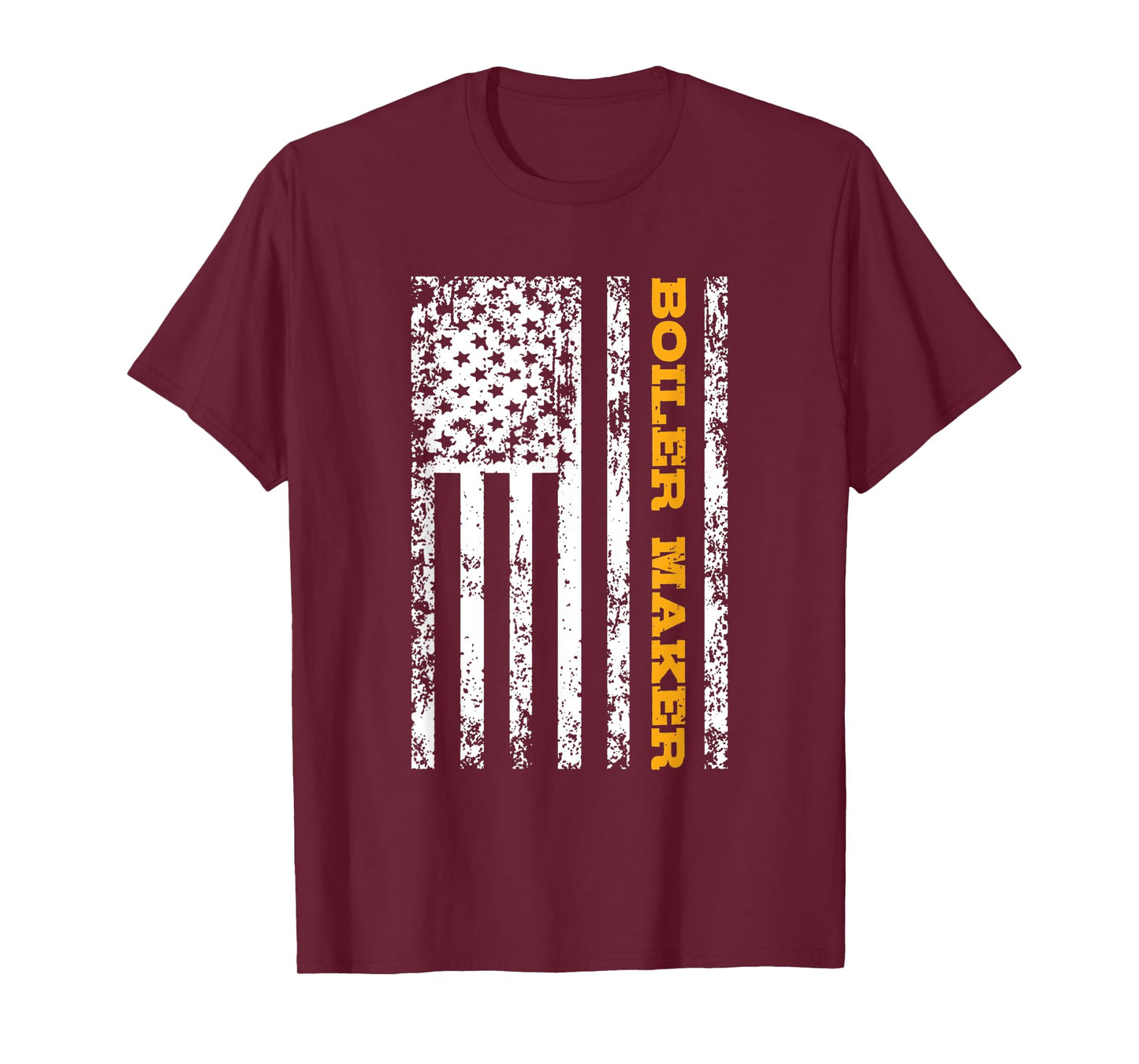 Boiler Maker USA Flag Gift Women Men T-Shirt