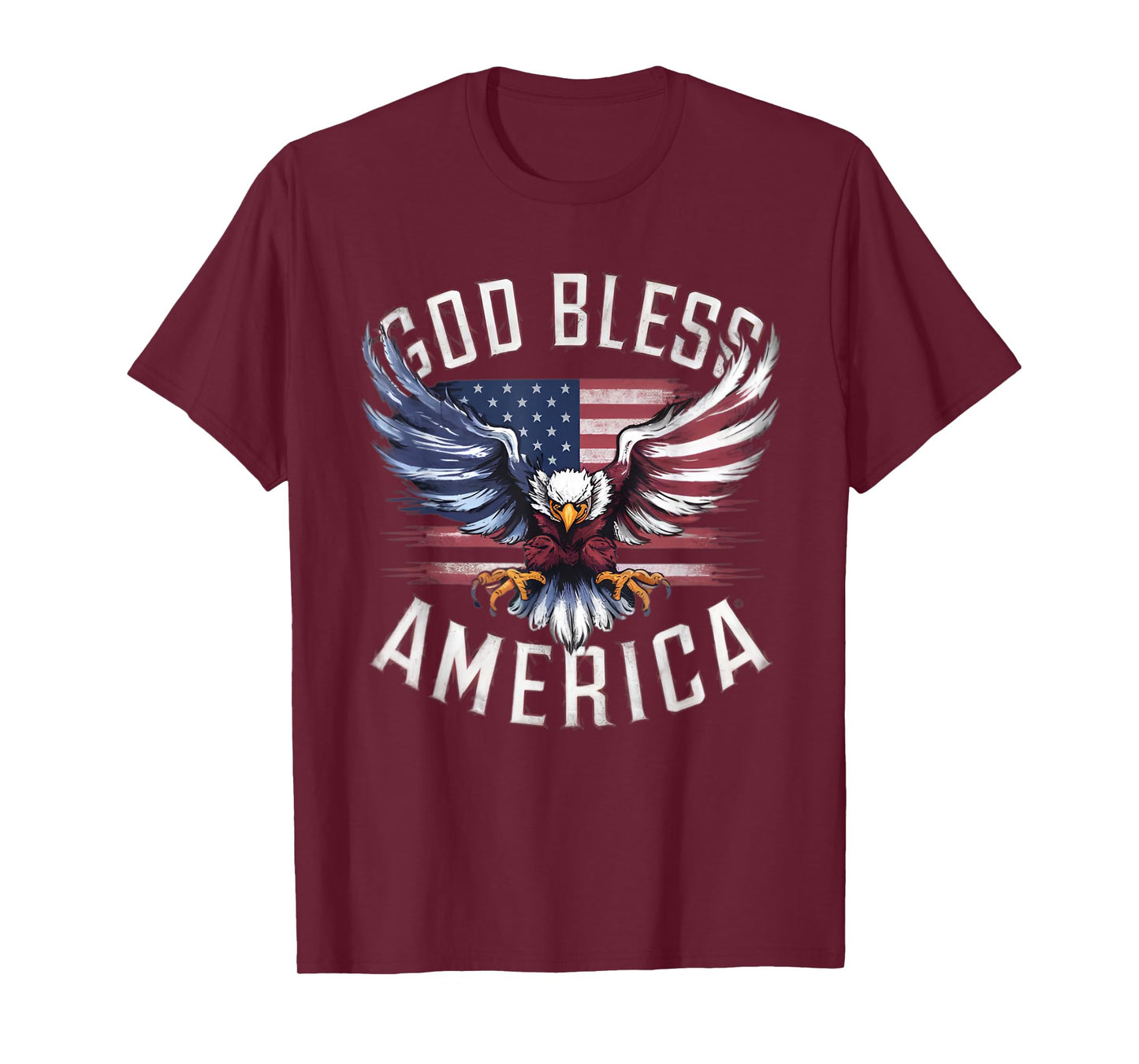 God Bless America eagle usa flag 4th of July T-Shirt