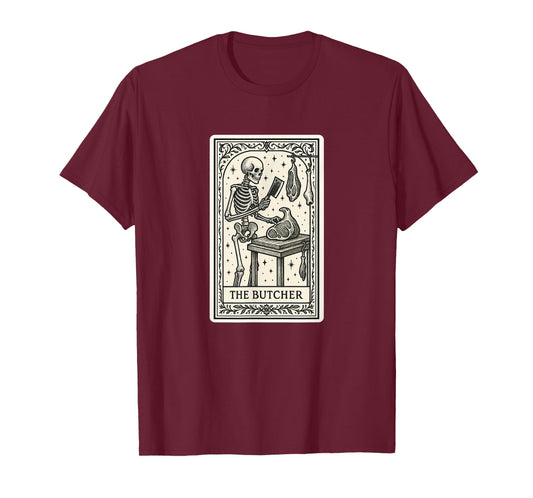 Butcher Butchery Tarot Card - Halloween Spooky Gothic Witchy T-Shirt