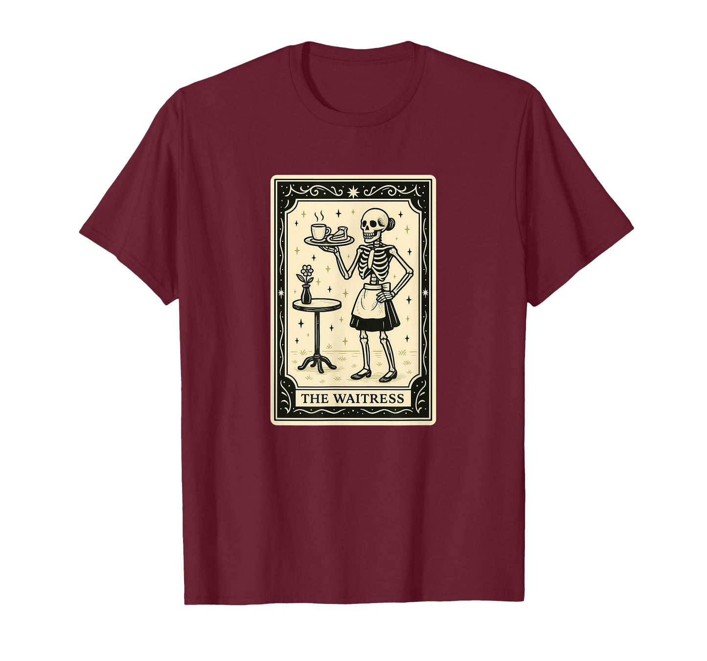 The Waitress Tarot Card - Halloween Spooky Gothic Witchy T-Shirt