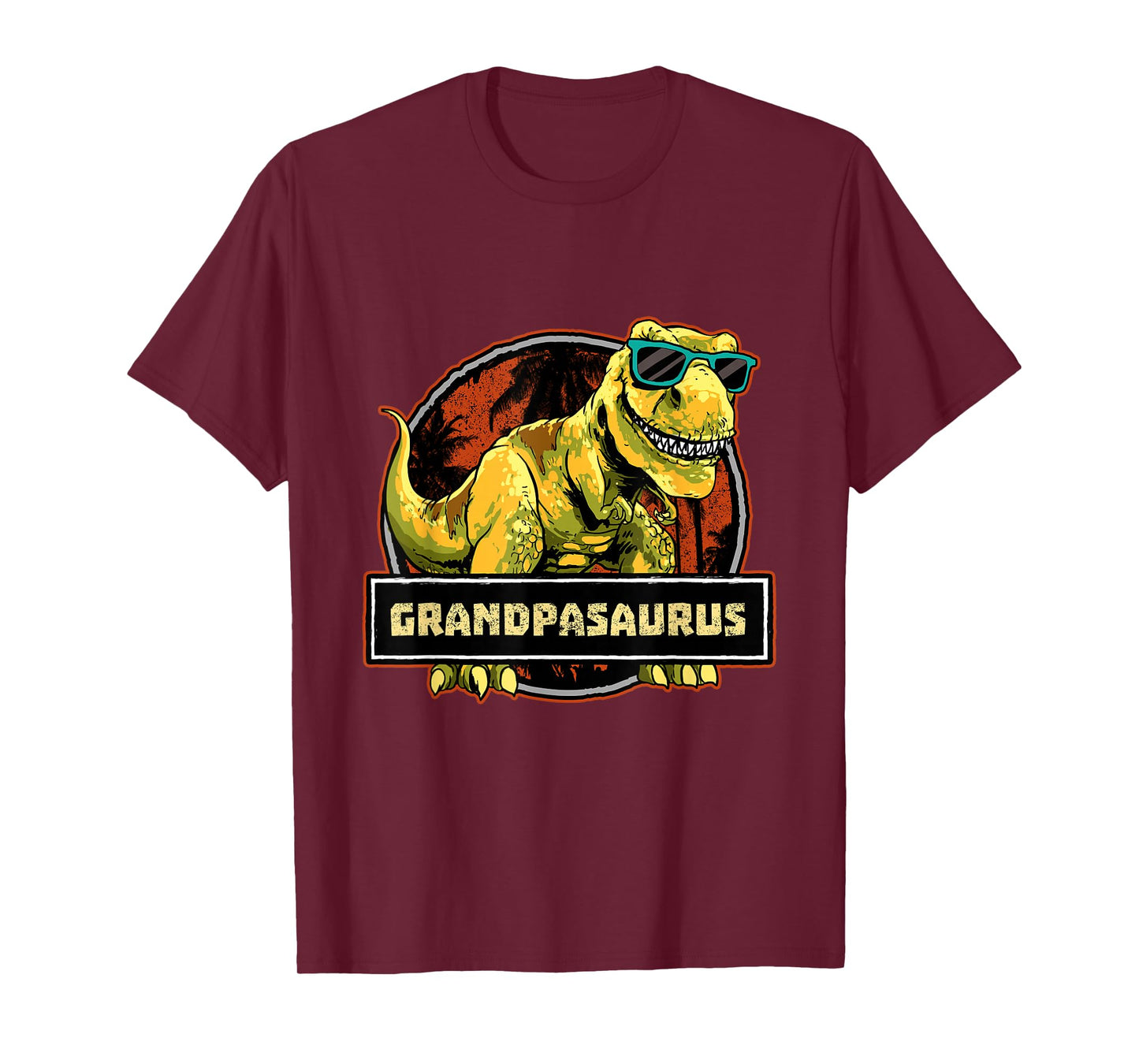 Grandpa Grandpasaurus Shirt T Rex Dinosaur Birthday Granddad T-Shirt