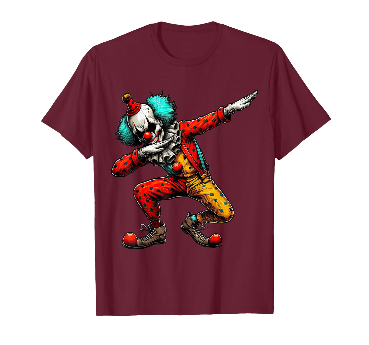 Dabbing Creepy Clown Scary Halloween Dab Dance T-Shirt