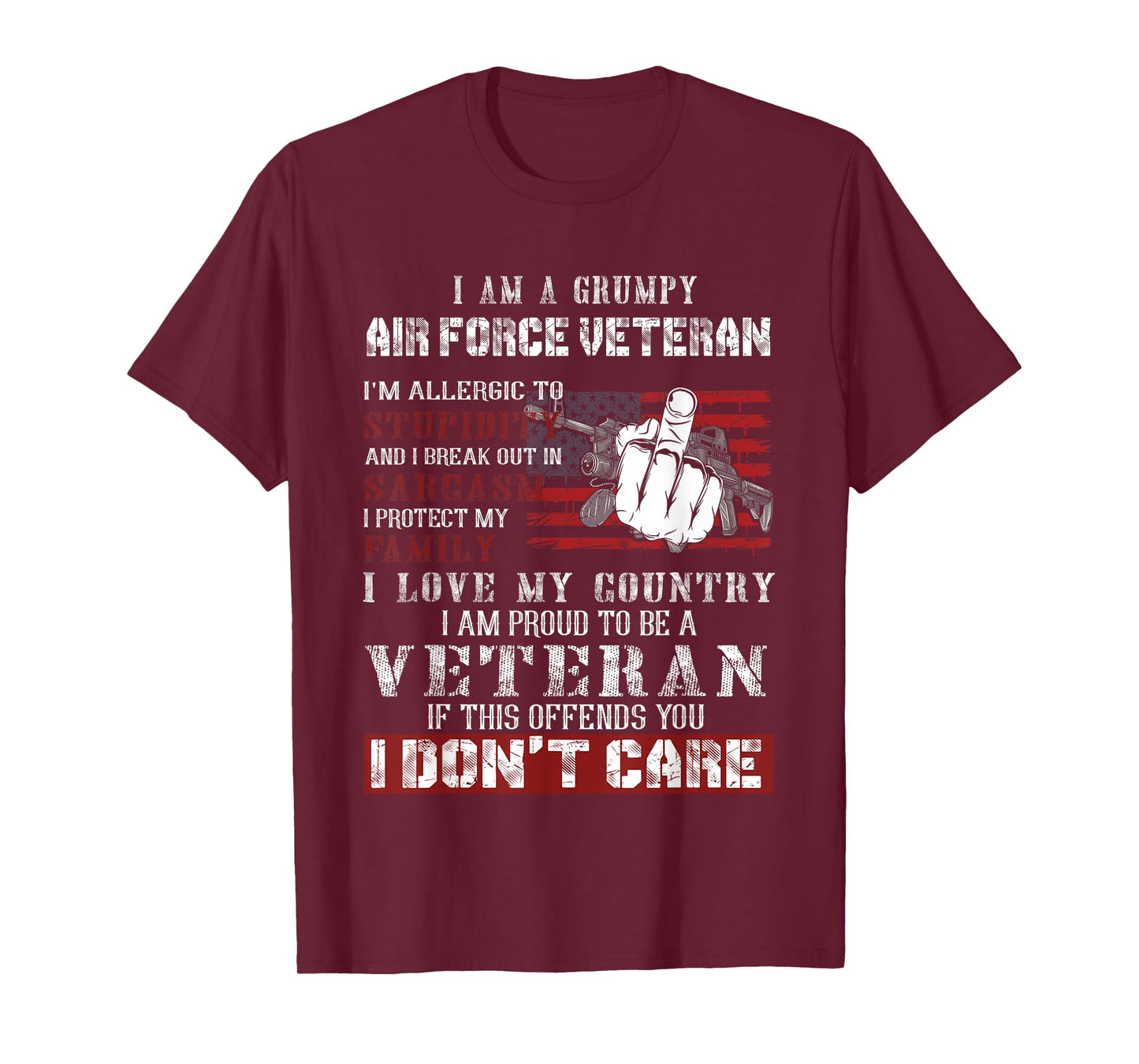 I Am A Grumpy Air Force Veteran, Retired Air Force Veteran T-Shirt