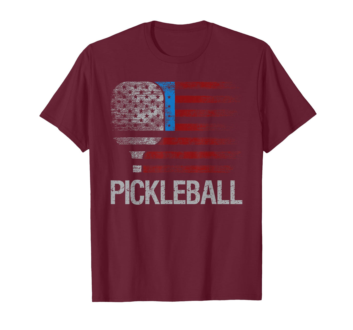 US Flag Pickleball Player Paddleball Lover T-Shirt