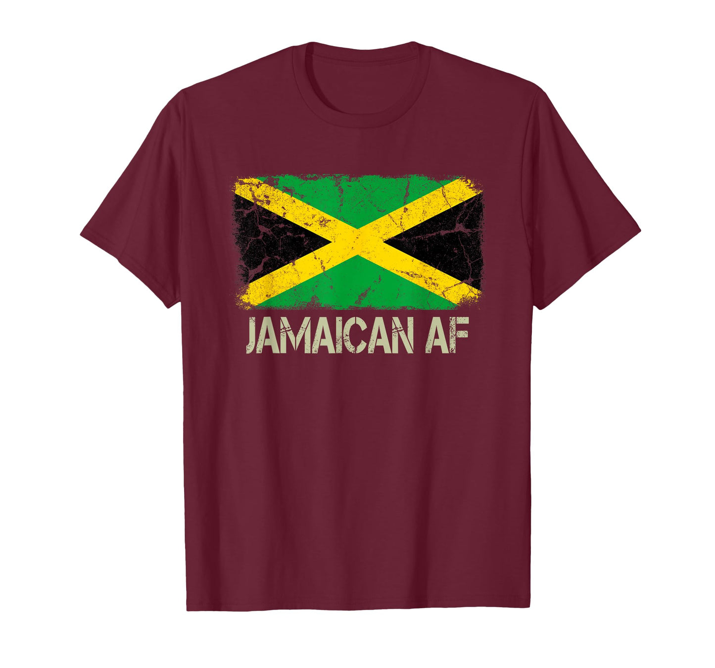 Jamaican AF Flag Funny Jamaican American Family Heritage T-Shirt