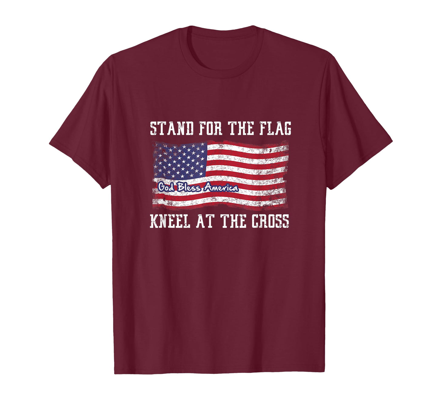 Stand for the flag and kneel for the Cross T-Shirt