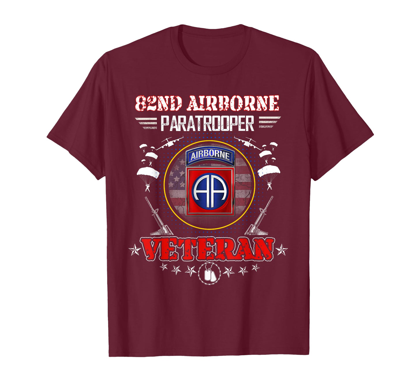 82nd Airborne Paratrooper Veteran Vintage T-shirt Mens T-Shirt