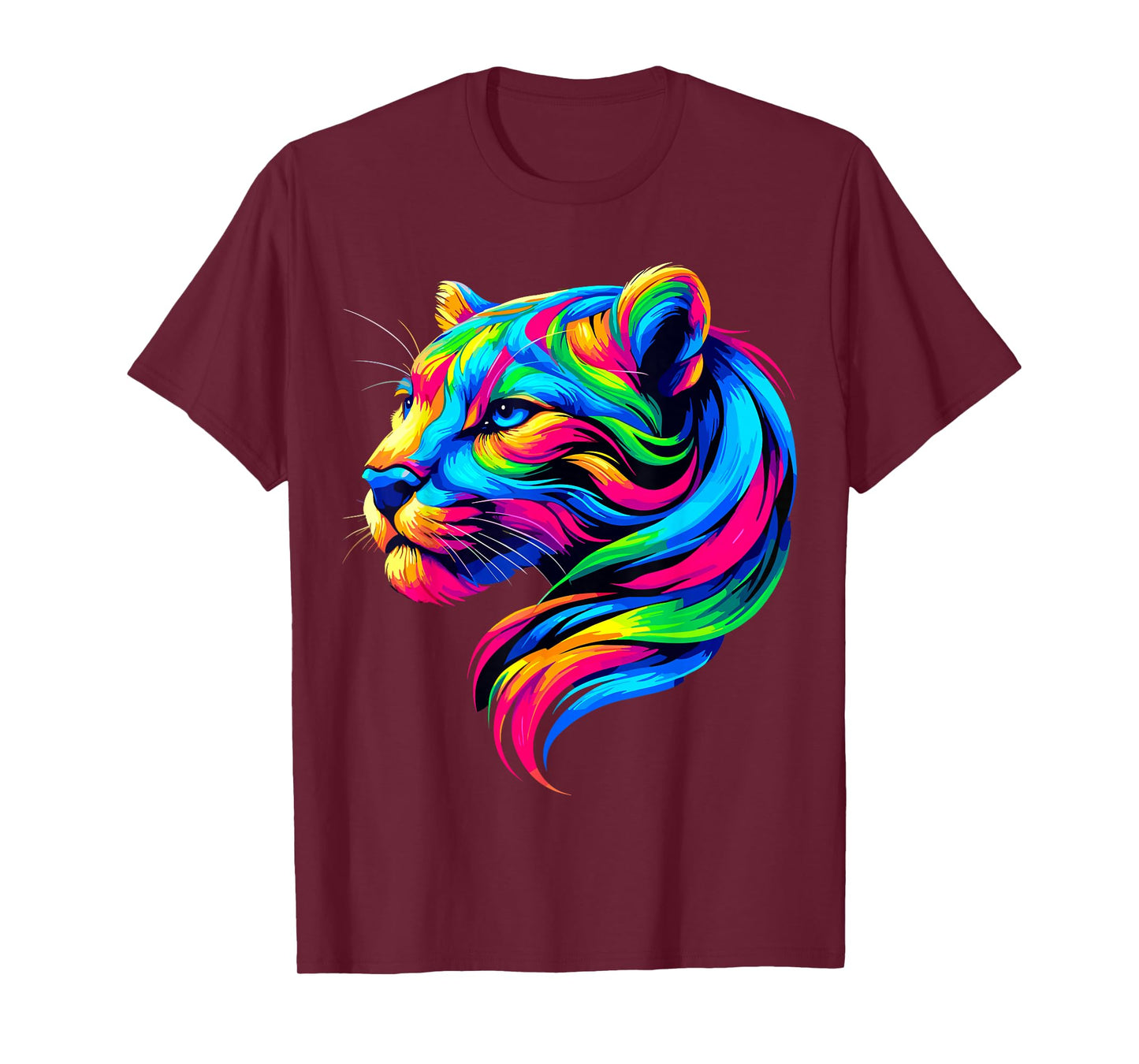 Colorful Puma T-Shirt, Small, Black