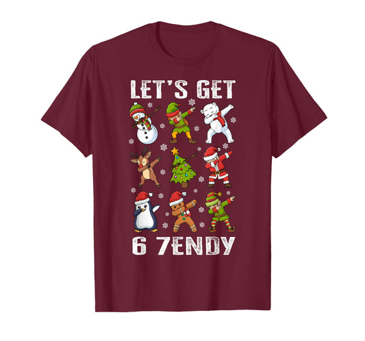 Let's Get 6 7endy Six Seven 67 Christmas Dabbing Santa Dab T-Shirt