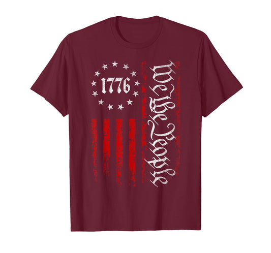 US Flag Constitution of the USA Patriotic 4th of July T-Shirt