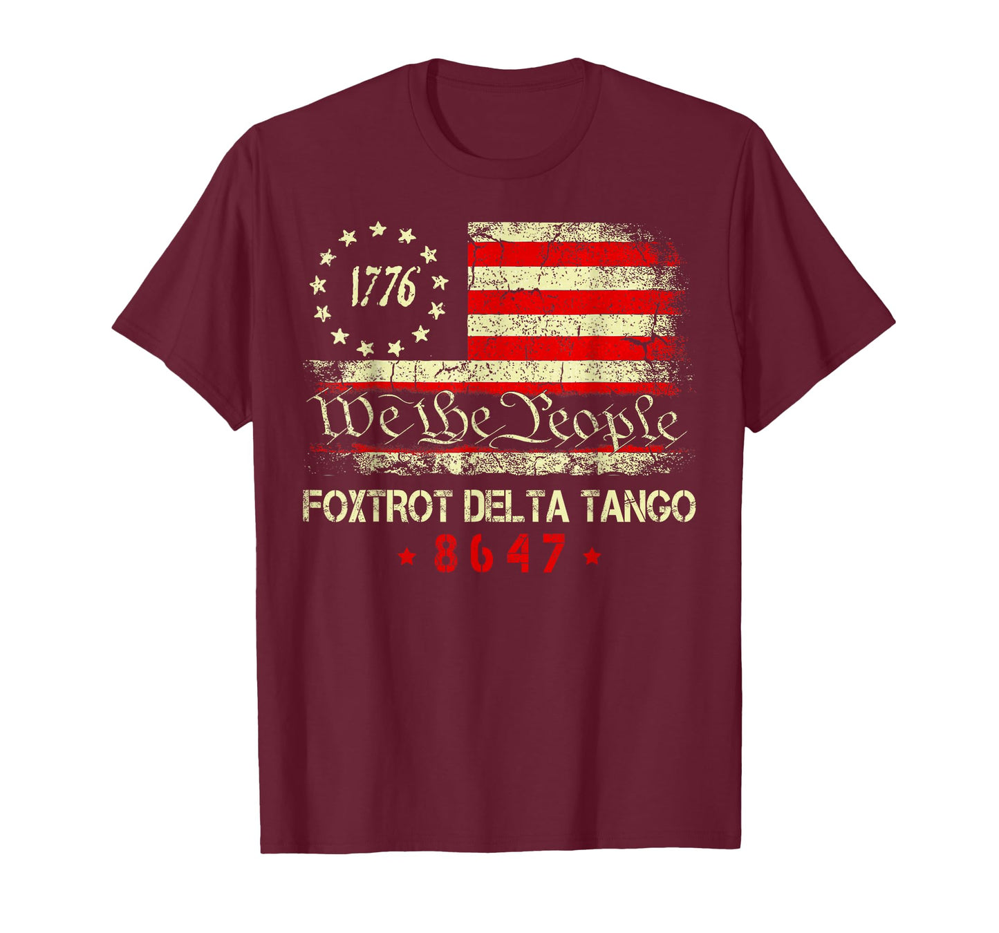 1776 We The People Foxtrot Delta Tango T-Shirt