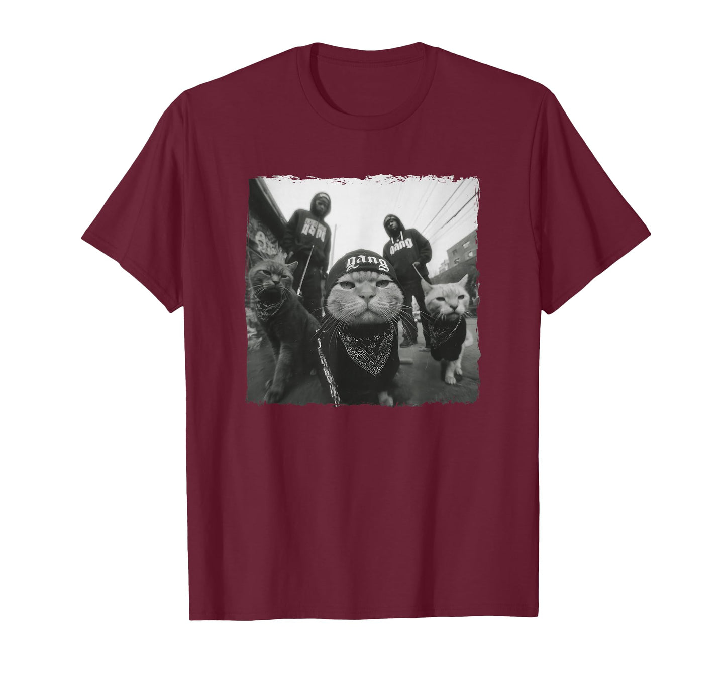 Gangster Cats Streetwear Cool cat Motif Funny T-Shirt