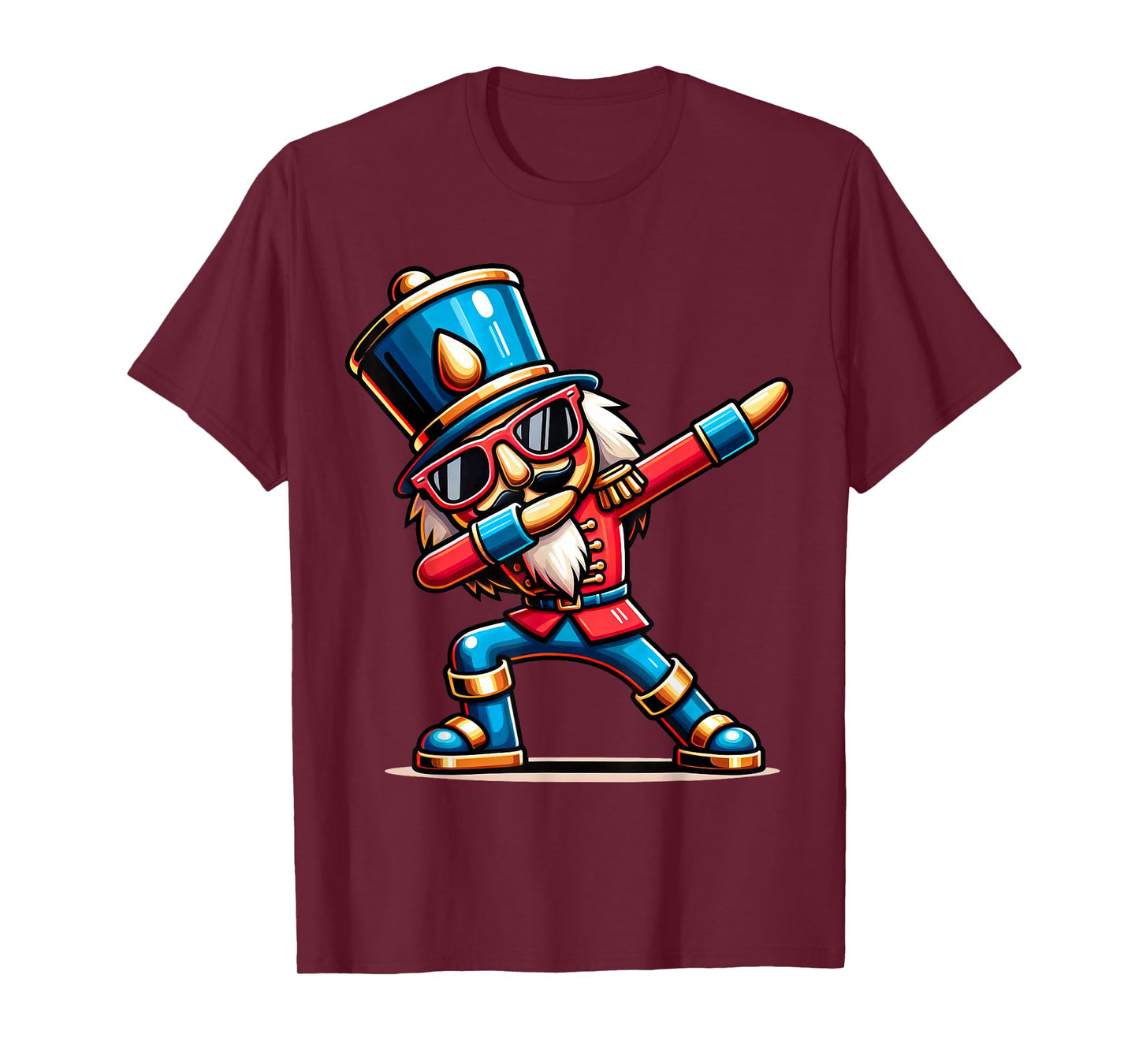 Christmas Nutcracker Dabbing Boys Santa Xmas Funny T-Shirt