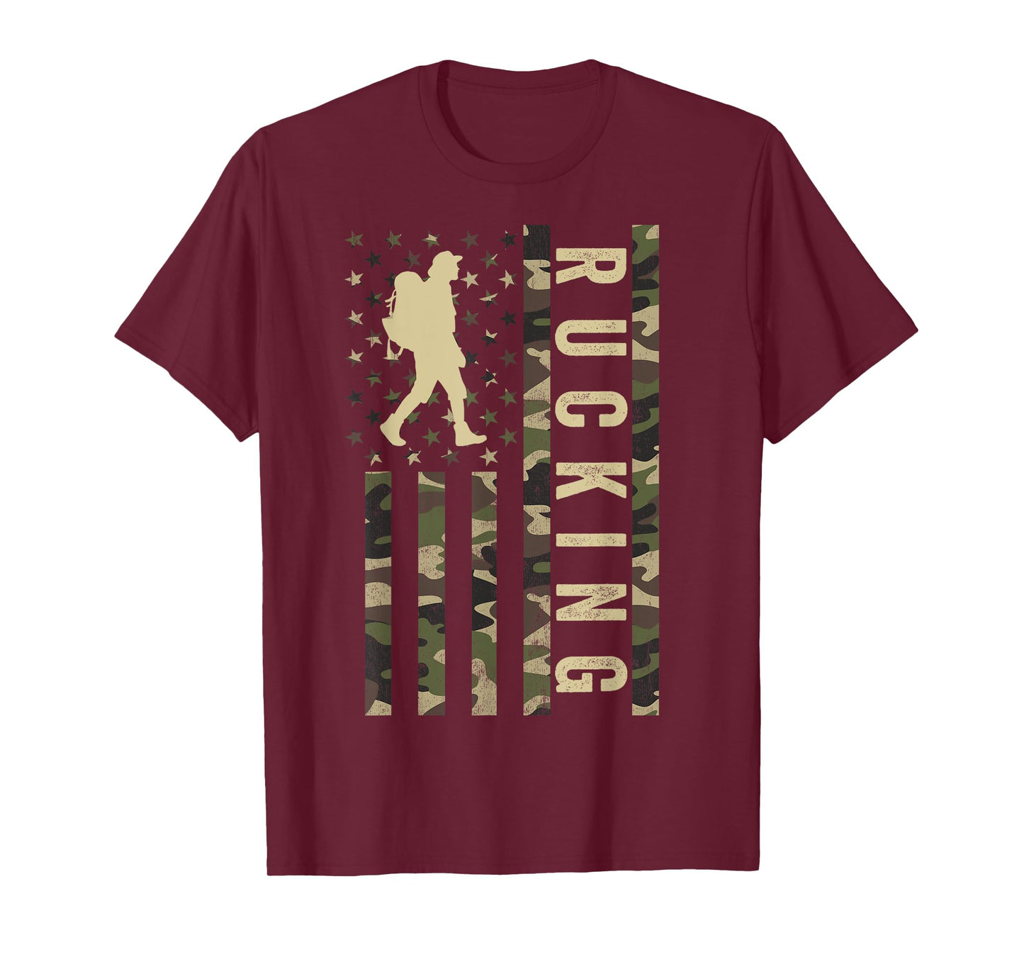 Rucking American Flag, Tactical Fitness, Patriotic Rucking T-Shirt