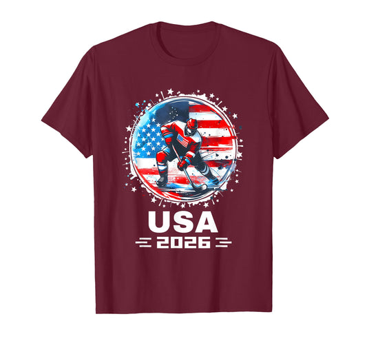USA Ice Hockey Team 2026 Hockey 2026 USA Team 2026 T-Shirt