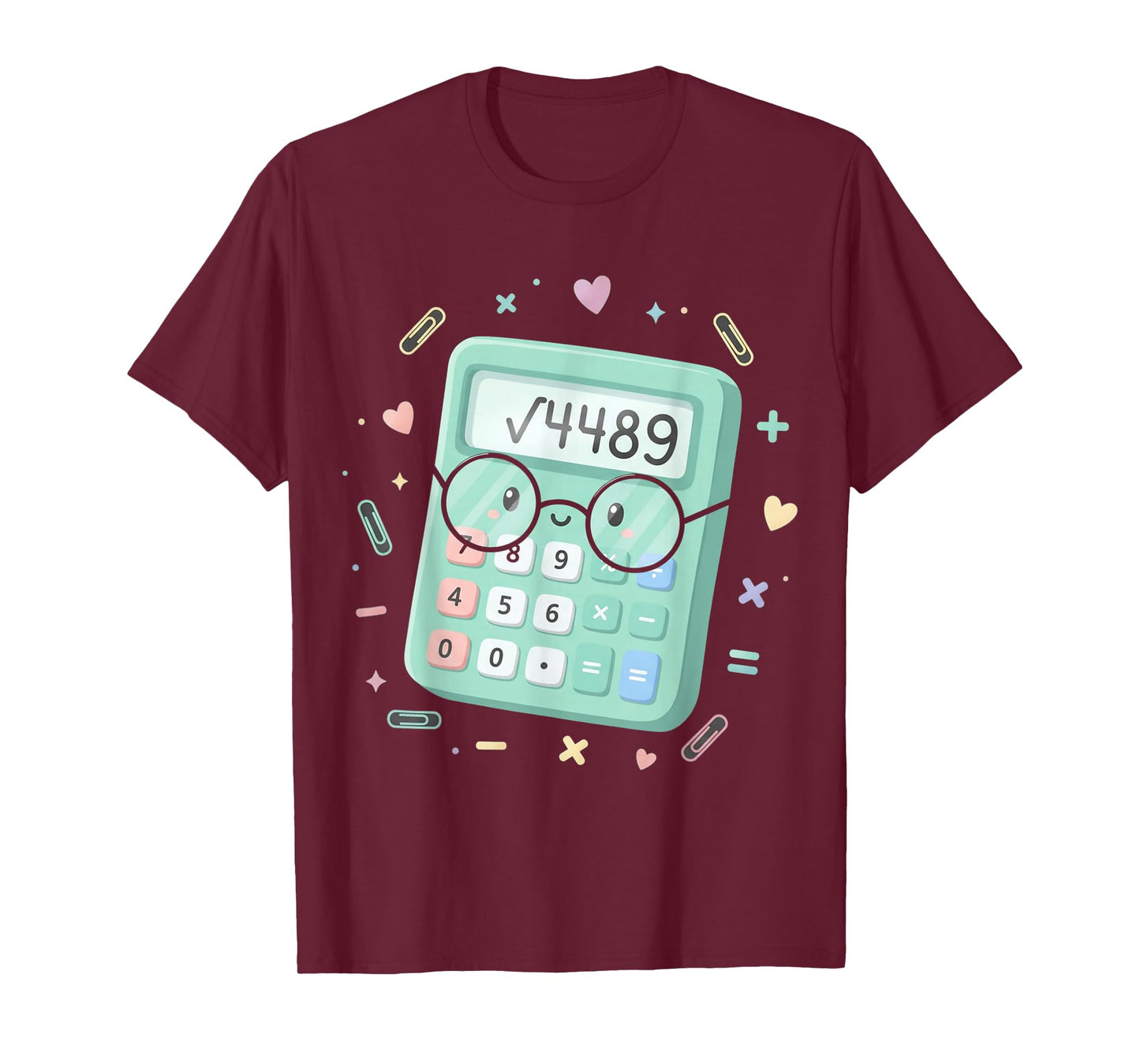 67 Meme Square Root 4489 Slang Six Seven Math Calculator T-Shirt