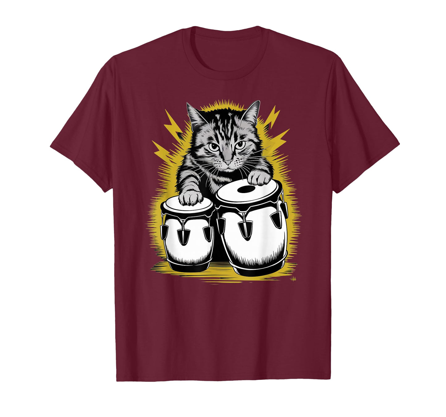 Rockstar Conguero Cat on Cat Congas T-Shirt