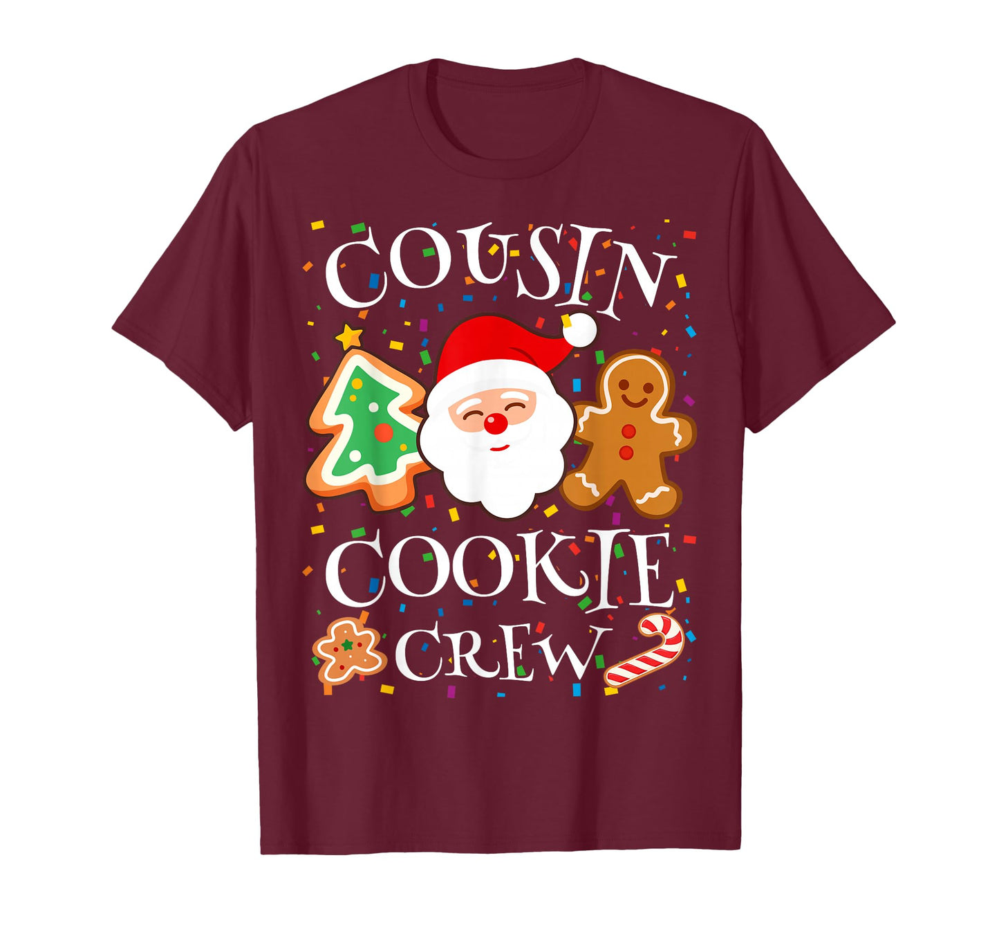 Christmas 2025 Cousin Cookie Baking Crew Squad Family Kids T-Shirt