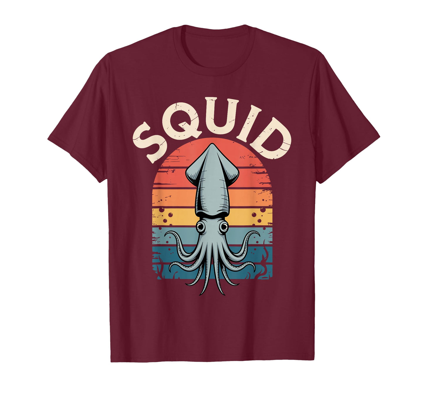 Cool Squid Art for Men Women Kids Giant Octopus Squid Lover T-Shirt
