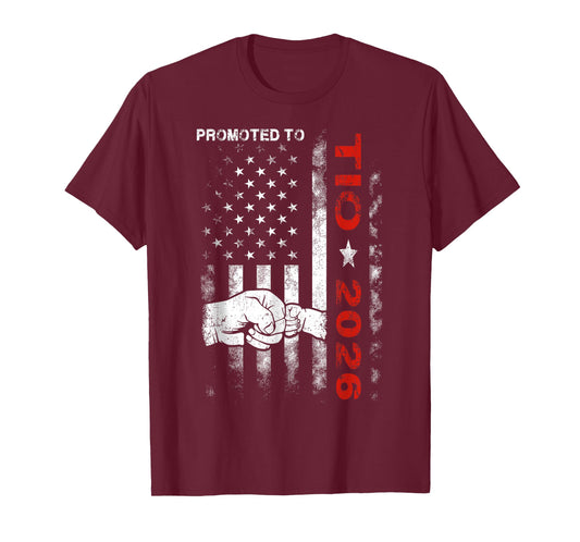 Promoted To Tio Est 2026 American Flag New Tio T-Shirt