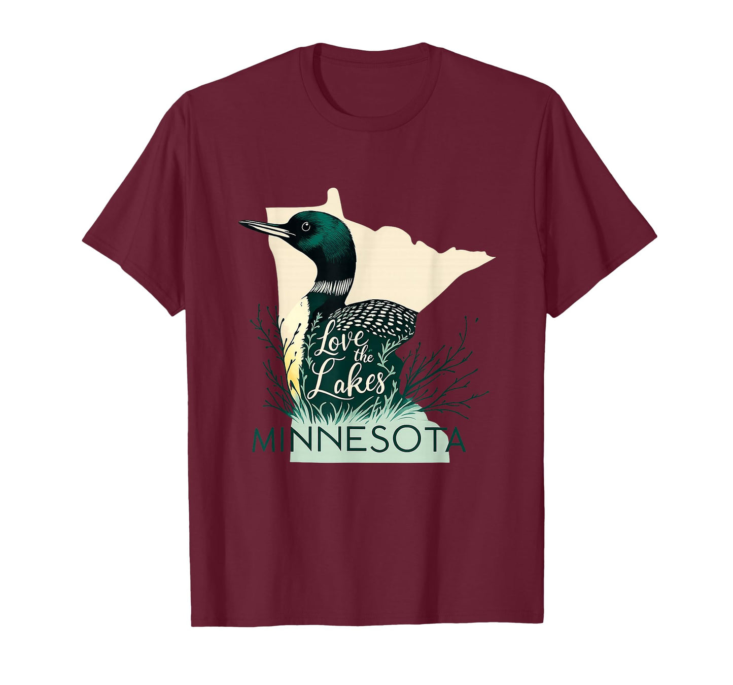 Minnesota Loon Love The Lakes Tshirt T-Shirt