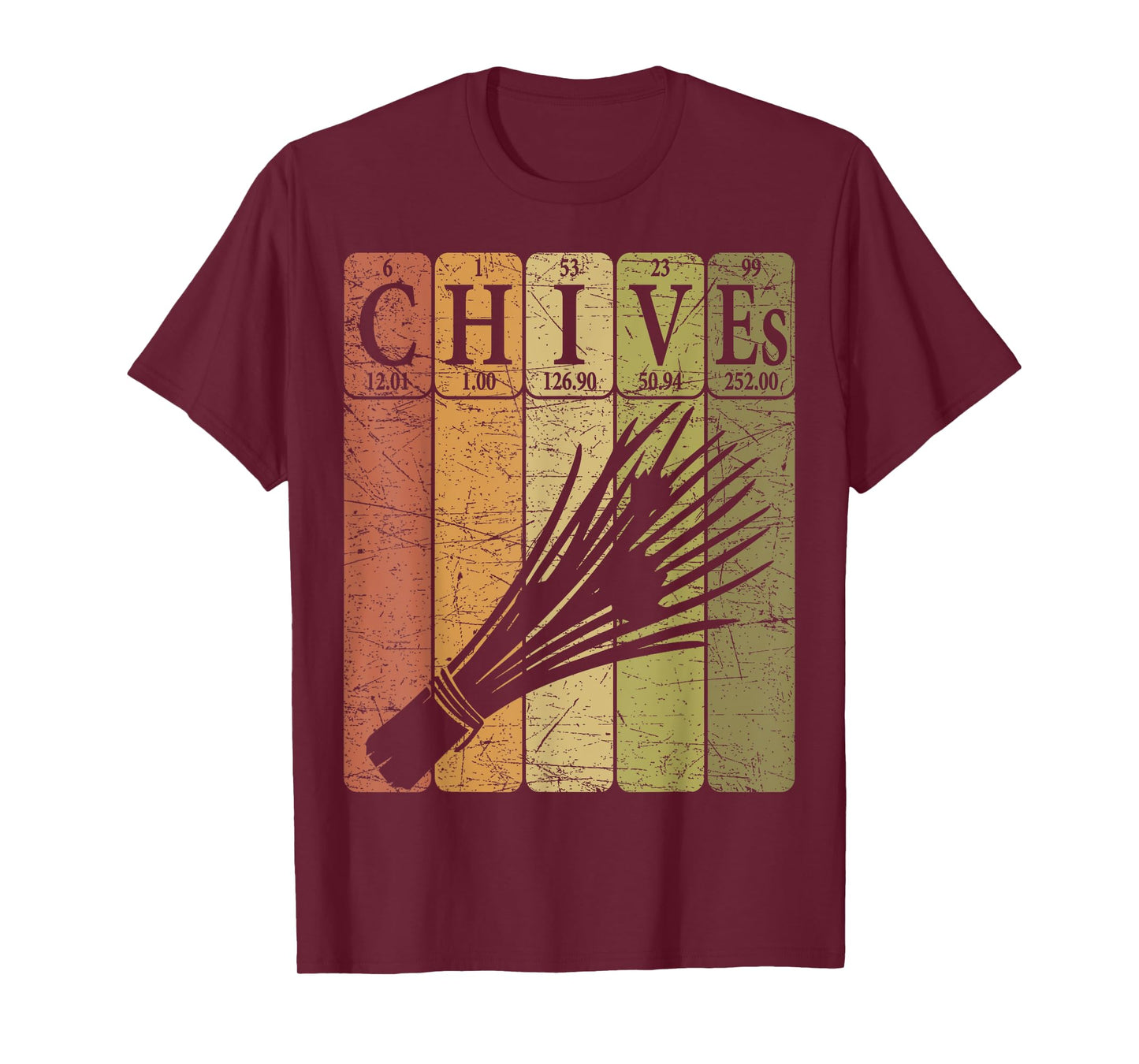 Chives Vintage Chives Farmer Retro Vegetables Farmer T-Shirt