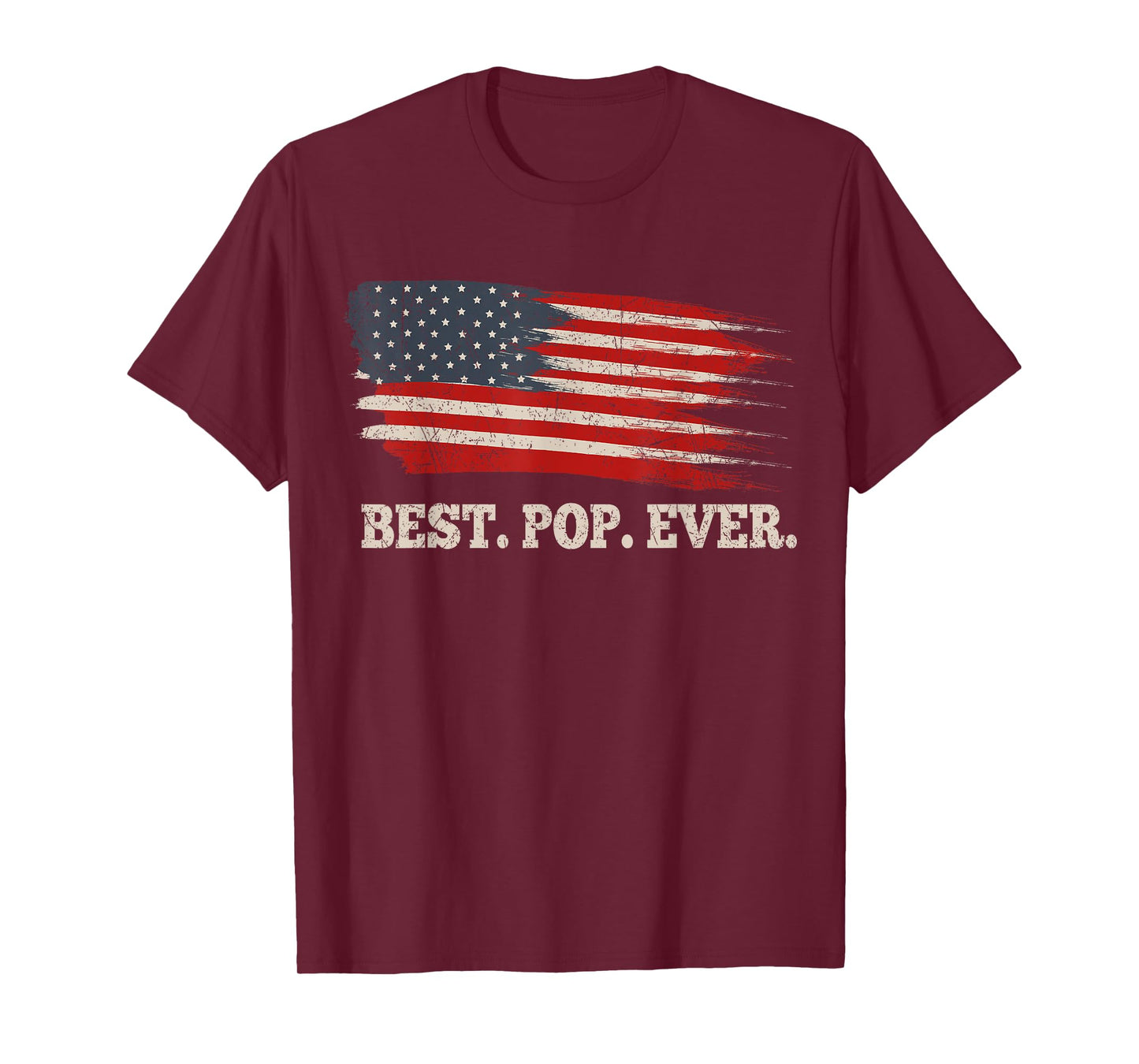 Best Pop Ever Shirt Vintage American Flag Gift T-Shirt