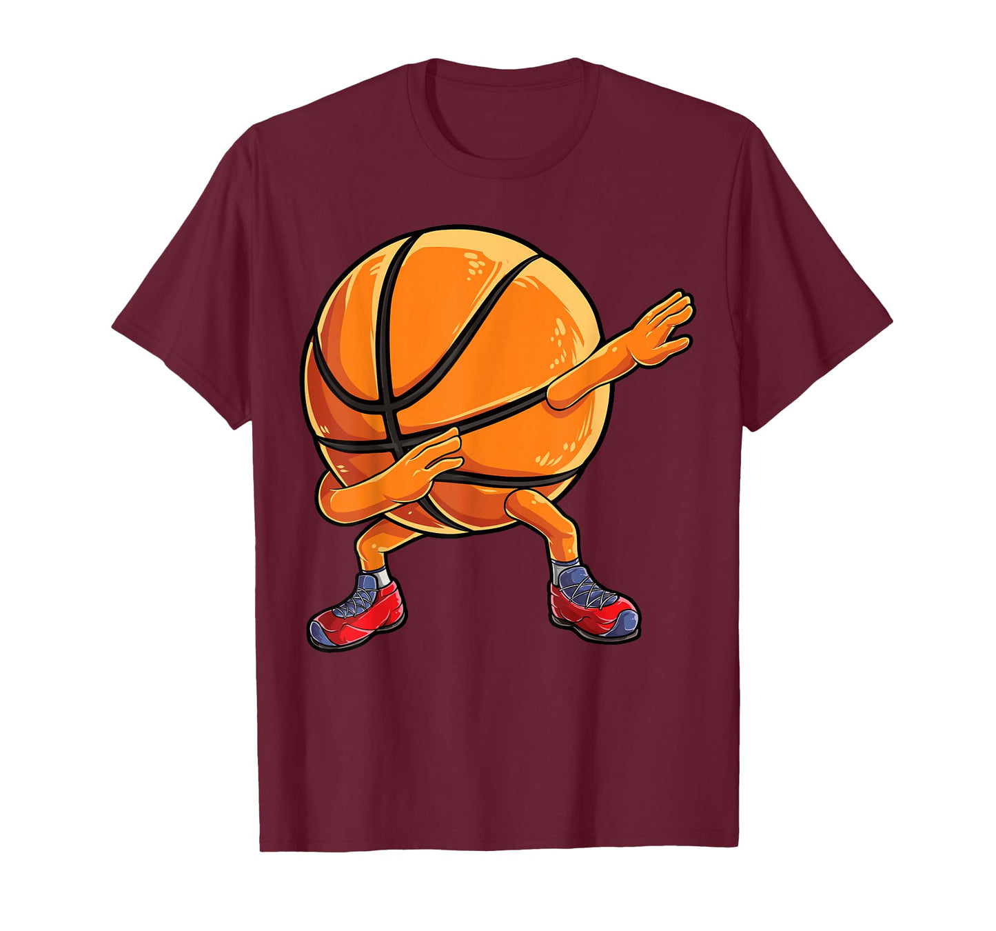 Dabbing Basketball Ball Funny Men Women Sports Player Dab T-Shirt