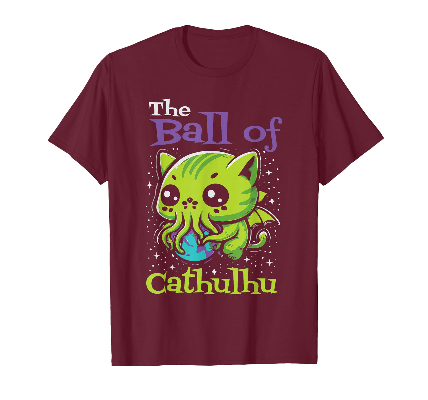 The Ball of Cathulhu Kawaii Cthulhu Lovecraft Cosmic Horror T-Shirt