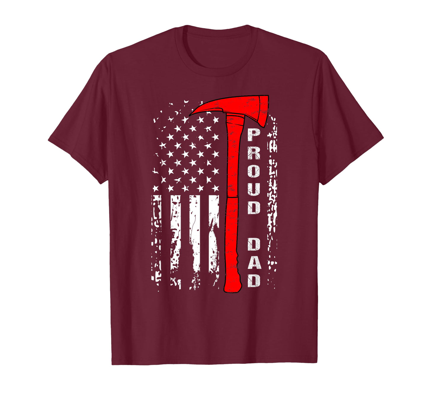 Firefighter Dad Shirt Proud Dad of Brave Firefighter T-Shirt