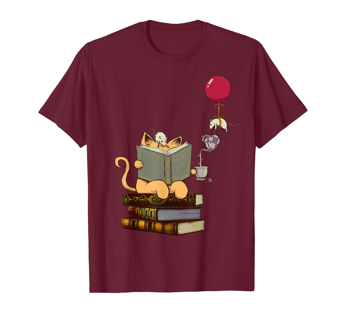 Kittens, Cats, Tea, Books and Balloon T-Shirt