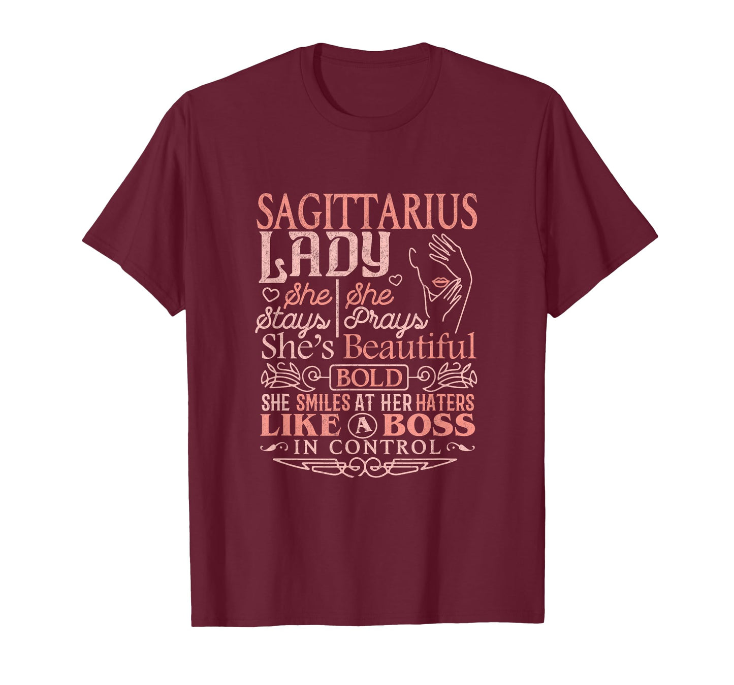 Sagittarius Lady Shirt Astrology Zodiac Sign Sagittarius T-Shirt