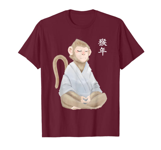 Year Of The Monkey Zodiac Chinese New Year Lunar Shen T-Shirt