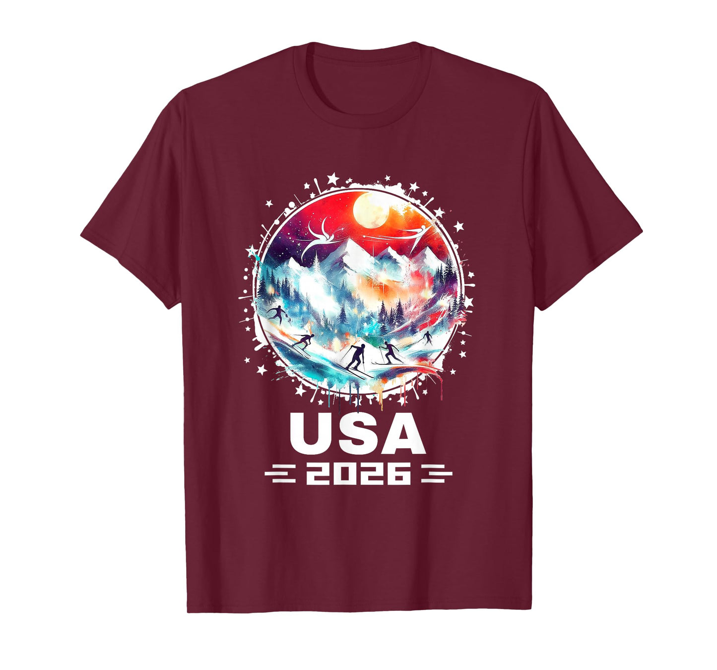 USA 2026 Go United States Winter Sports USA Team 2026 USA T-Shirt
