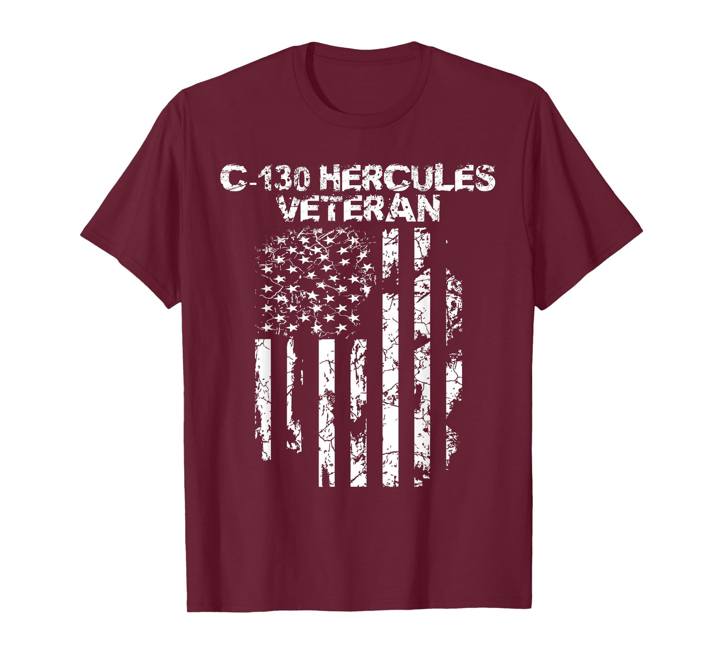 Military Tee Co. C-130 Hercules Unisex T-Shirt - Black, Small