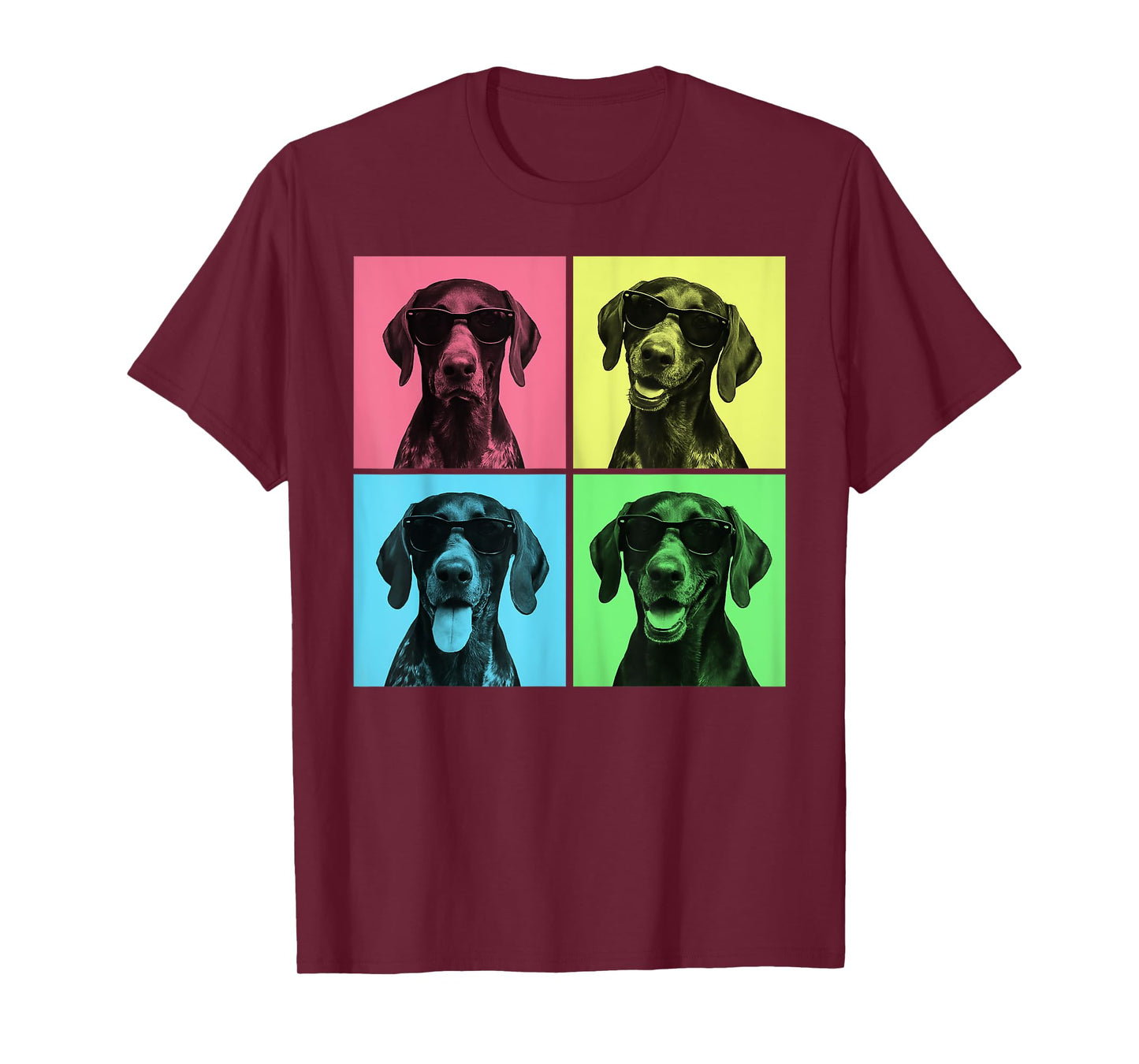 German Shorthaired Pointer Pop Art Funny Dog Photo Booth T-Shirt