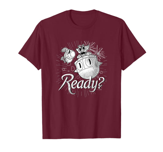 Cuphead Dr. Kahl's Robot Ready For Battle Retro Big Poster T-Shirt