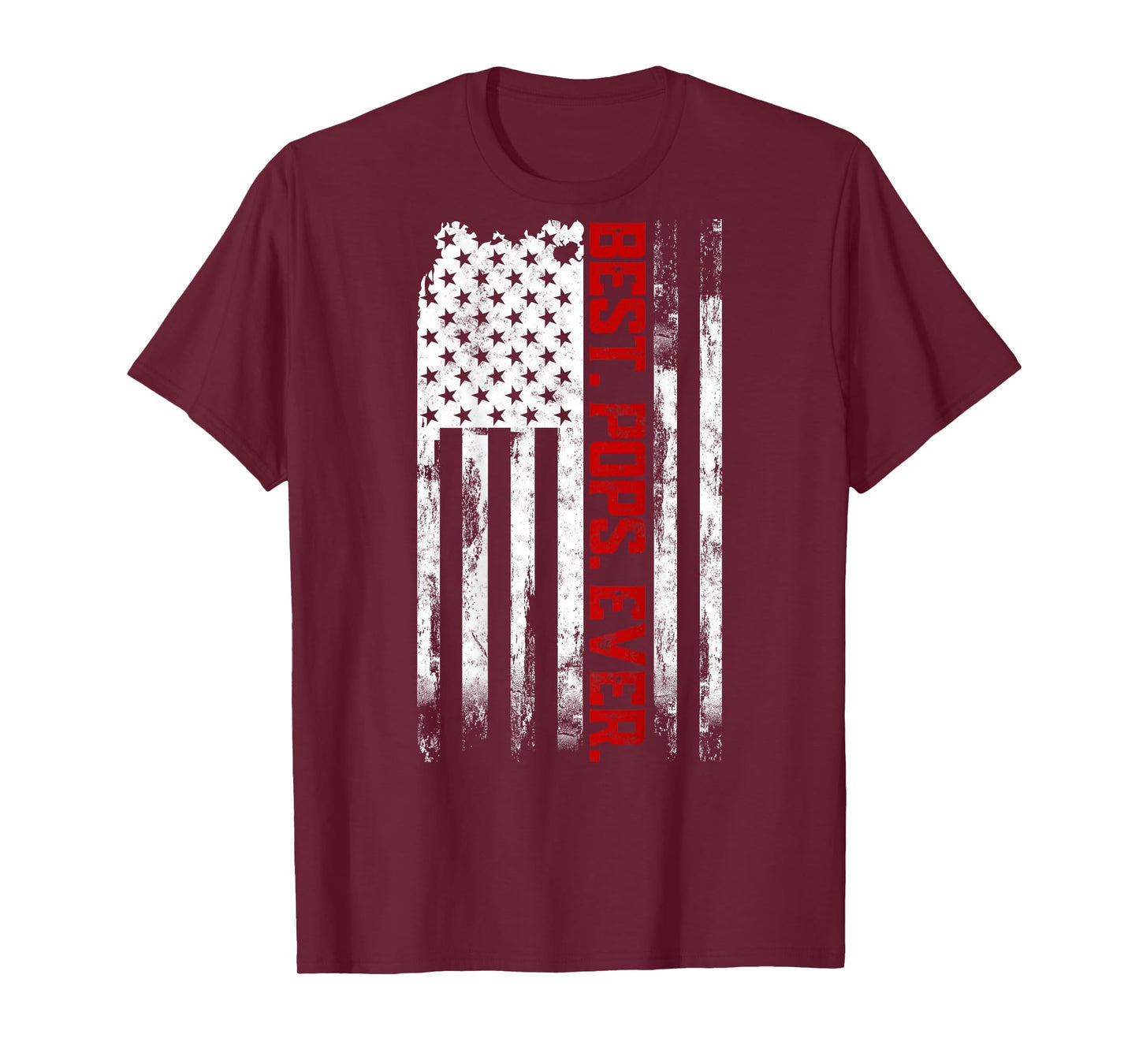 Best Pops Ever American USA flag Father’s Day gift For Pops T-Shirt