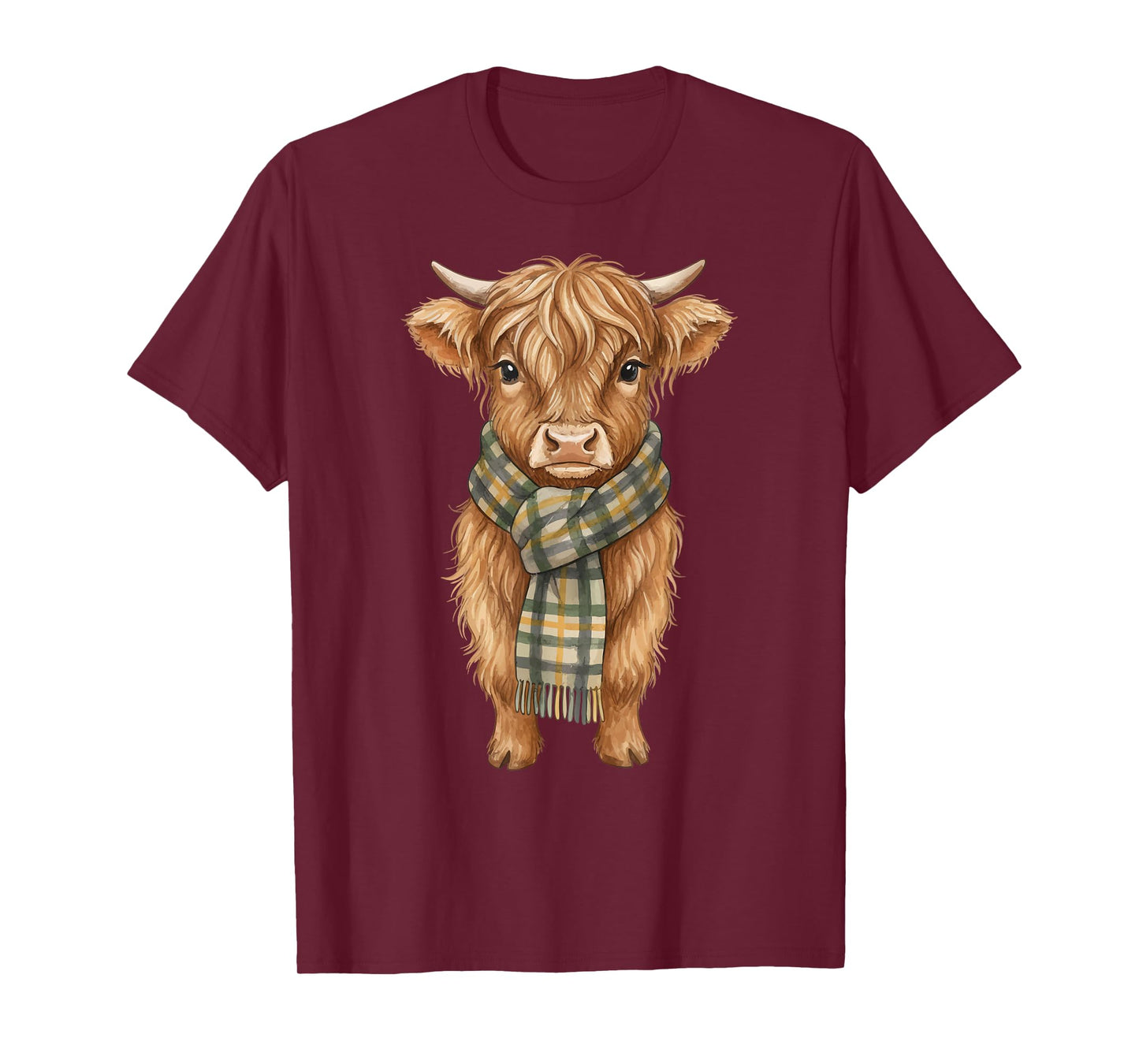 Cozy Fall Autumn Highland Cow T-Shirt