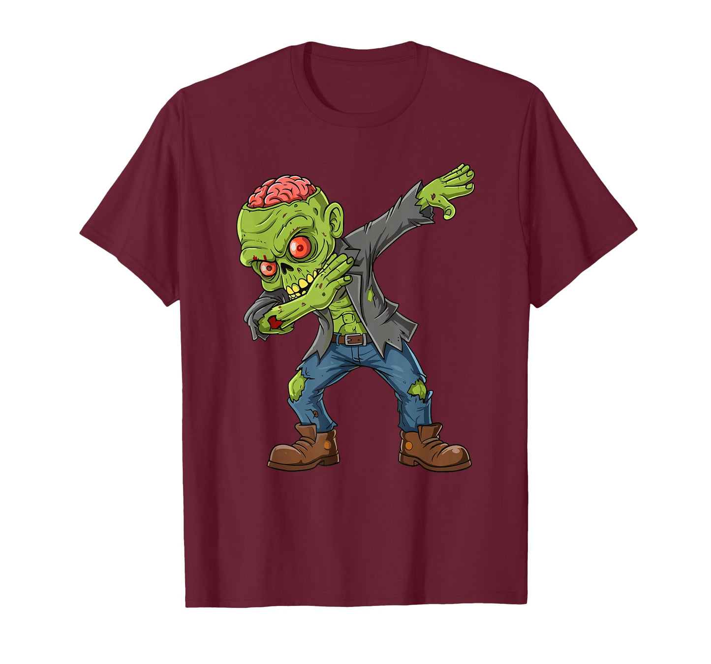 Dabbing Spooky Zombie Kids Boys Men Costume Halloween T-Shirt