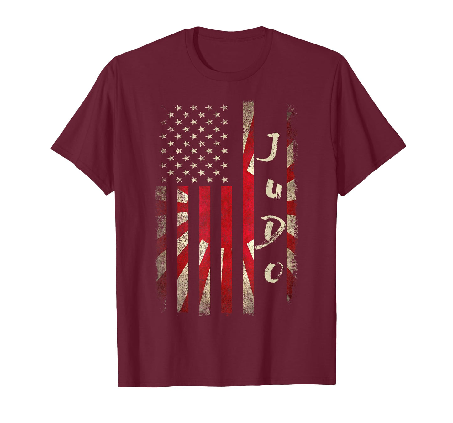 Judo Usa American japan flag Judoka Dojo Martial art kanji T-Shirt