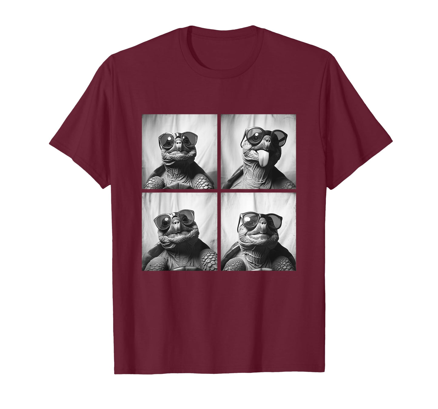 Funny Sea Turtles with Sunglasses Photo Booth Memes T-Shirt