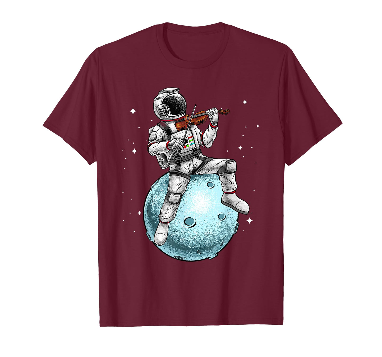 Cool Violin Player For Men Women Astronaut Music Lover Viola T-Shirt