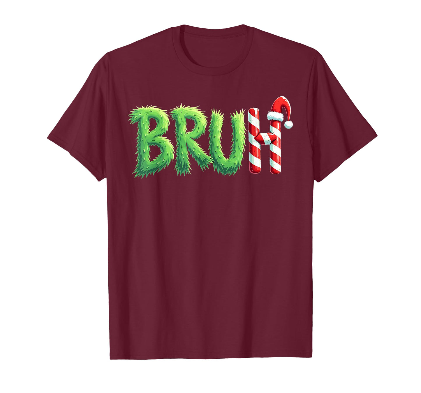 Bruh Christmas Kids Teens Boys Funny Christmas Humor Meme T-Shirt