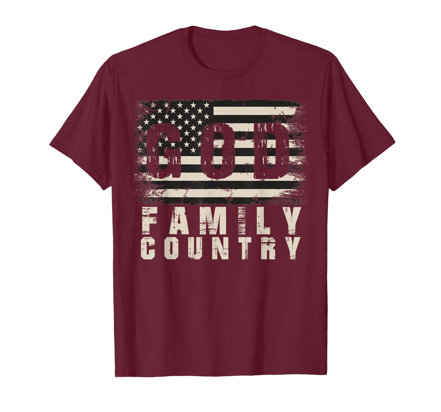 God Family Country Patriotic Proud Soldier USA Memorial Day T-Shirt